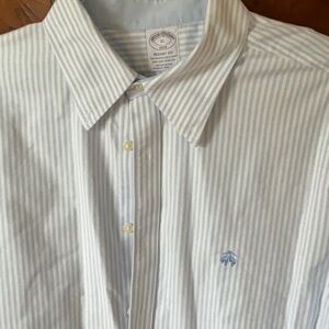 Brooks Brothers Blue Striped Men's Shirt